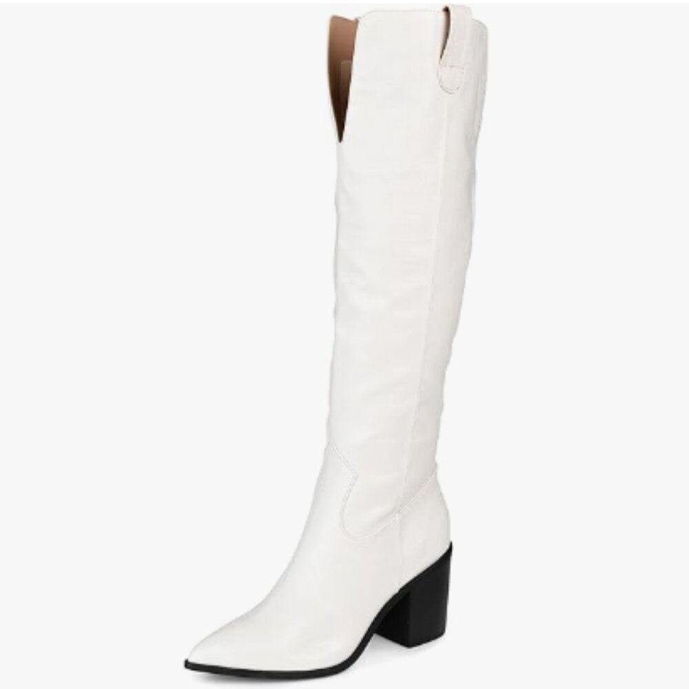 Journee Collection Therese Stacked Heel Knee Boots